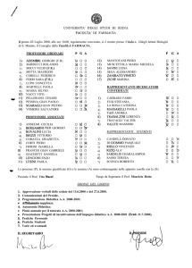 UNIVERSITA` DEGLI STUDI DI SIENA FACOLTA` DI FARMACIA 11