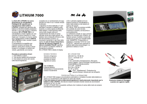 La Serie BC LITHIUM è la nuova generazione di caricabatteria