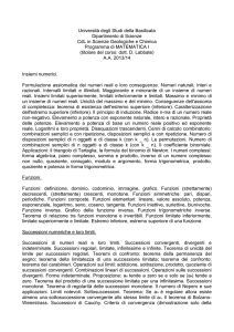 matematica i - Dipartimento di Scienze (UNIBAS)