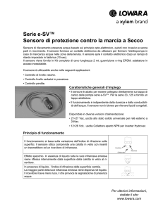 Serie e-SV™ Sensore di protezione contro la marcia a Secco