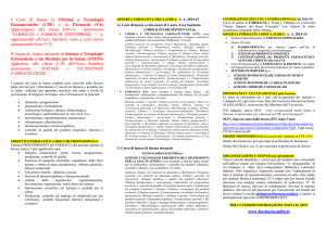 I Corsi di laurea in Chimica e Tecnologia Farmaceutiche (CTF) e in