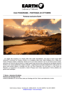 Programma Cile Panorama - Partenza 25 Ottobre