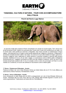 Programma Tanzania, cultura e natura - Tour con