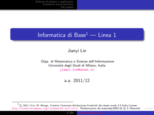 Informatica di Base — Linea 1