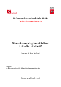 Giovani europei, giovani italiani: i cittadini