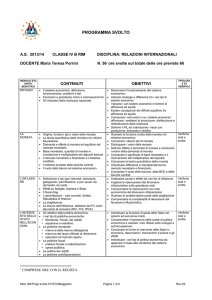 relazioni internazionali - ITCG Maggiolini