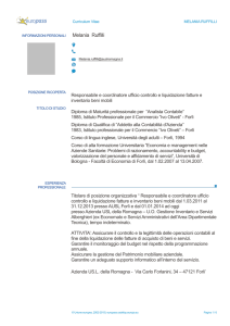 Europass CV - Amministrazione trasparente
