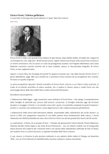 Enrico Fermi, l`ultimo galileiano