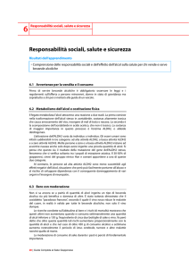 6 Responsabilità sociali, salute e sicurezza