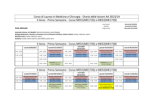 Corso di Laurea in Medicina e Chirurgia