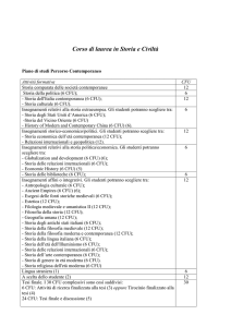 Corso di laurea in Storia e Civiltà - Dipartimento di Civiltà e Forme