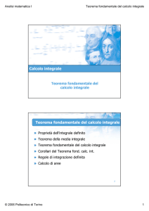 Teorema fondamentale del calcolo integrale