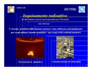 Inquinamento radioattivo - Il Linguaggio della Ricerca