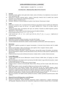 x ax /)1 ( − xx /]1 1[ − + α - Liceo Scientifico Statale Einstein Milano