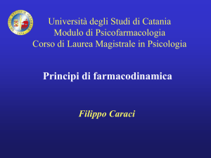 Principi di farmacodinamica Filippo Caraci