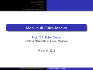 Modulo di Fisica Medica - GA Pablo Cirrone