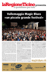 Vallemaggia Magic Blues Un piccolo grande festival (Inserto