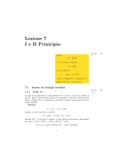 Lezione 7 I e II Prinicipio