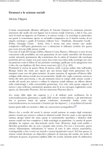 (Bologna), Gramsci e le scienze sociali