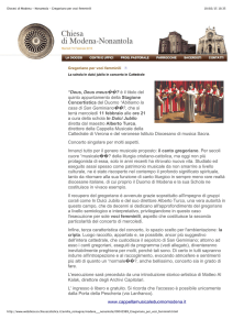 Diocesi di Modena - Nonantola - Gregoriano per voci femminili