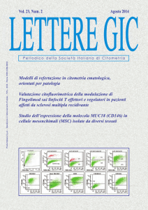 Agosto 2014 - Società Italiana di Citometria