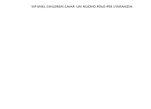 SIP-ENEL CHILDREN CAMP: UN NUOVO POLO PER L`INFANZIA