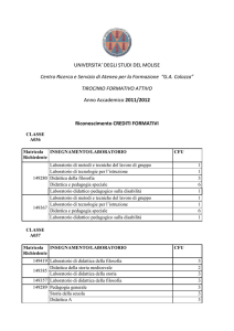 pubblicazione riconoscimento cfu