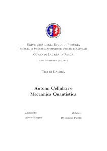 Automi Cellulari e Meccanica Quantistica