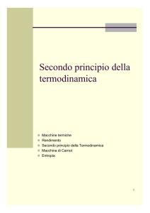 Secondo principio della termodinamica