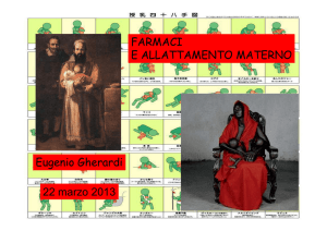 FARMACI E ALLATTAMENTO MATERNO Eugenio Gherardi 22