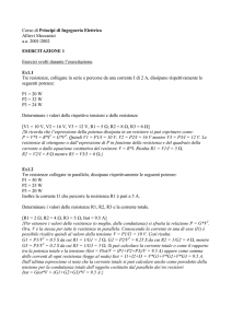 Corso di Principi di Ingegneria Elettrica Allievi Meccanici a.a. 2001