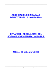 Stranieri ed attività notarile - Consiglio Notarile di Catania