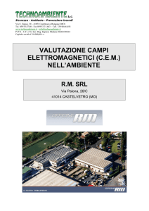 5. Valutazione campi elettromagnetici nell`ambiente