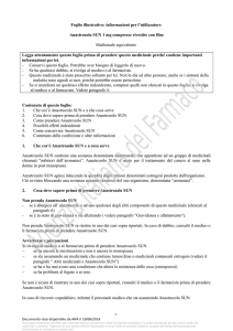 Foglio illustrativo: informazioni per l`utilizzatore Anastrozolo SUN 1