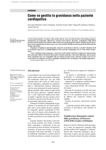 Come va gestita la gravidanza nella paziente cardiopatica