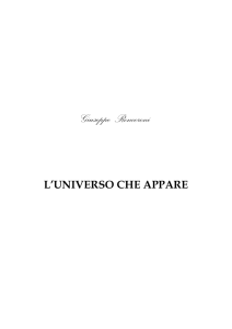 L`universo che appare