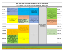 AA 2016/2017 LM BIOTECNOLOGIE MOLECOLARI