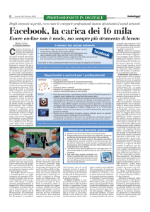 Facebook, la carica dei 16 mila