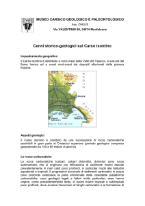 Cenni storico-geologici sul Carso isontino