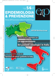 sopravvivenza dei pazienti oncologici in Italia