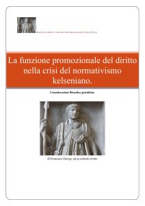 La funzione promozionale del diritto nella crisi del normativismo