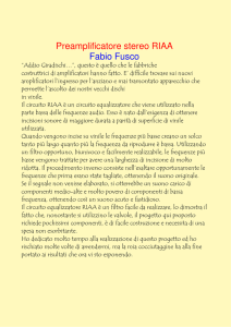 Preamplificatore stereo RIAA Fabio Fusco