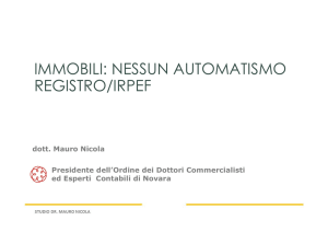 Convegno Novara 04 12 2015 - Automatismo Irpef Registro