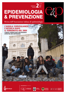 L`aQUiLa: SOrveGLianza e riCerCa dOPO iL terreMOtO deL 2009