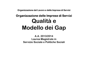 Qualità e Modello dei Gap