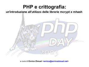 PHP e crittografia - PillolHacking.Net