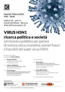 VIRUS H5N1 ricerca politica e società