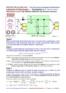 Laboratorio di Elettrotecnica --- Esercitazione n° 1 (Sede di