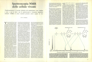 Spettroscopia NMR delle cellule viventi
