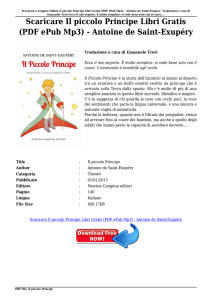 Scaricare Il piccolo Principe Libri Gratis (PDF ePub Mp3)